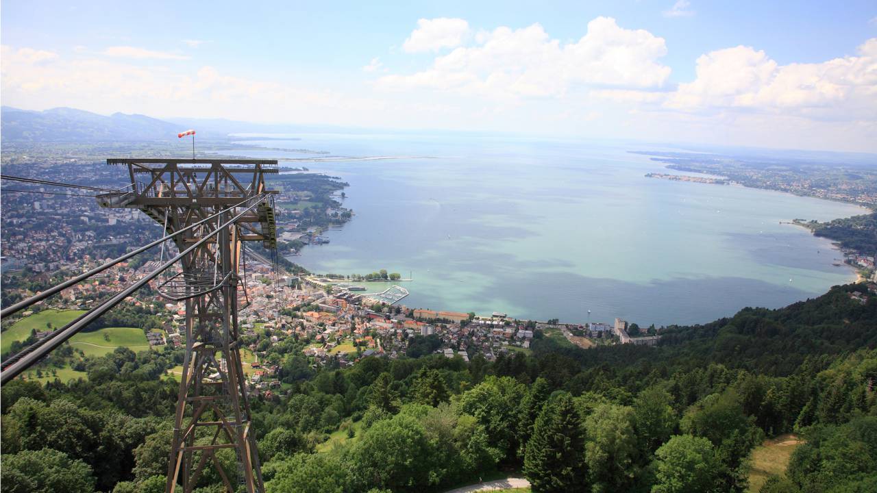 Ausblick vom Pfänder Bregenz auf den Bodensee